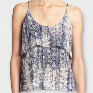 Rory Beca Women’s Nicol Blouse Top Small 100% Silk Split Back Designer NWOT